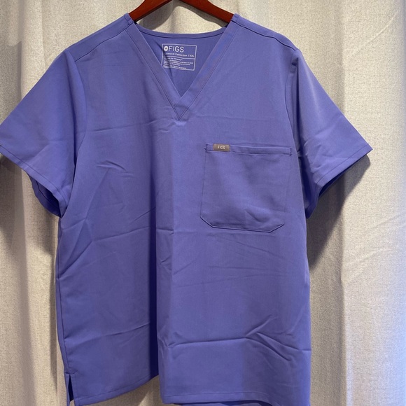 Figs Catarina Scrub Top. Blueberry XXL - Picture 2 of 2